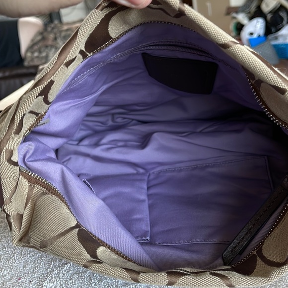 Coach purse-Brown and tan - Picture 8 of 11